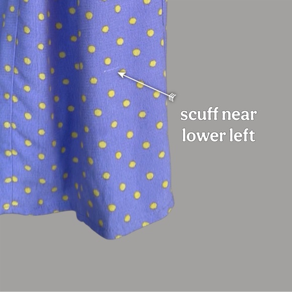 ROUJE NWT Lilac Purple Yellow Polka Dot Printed Button Down Marin Midi Dress 40 - Picture 14 of 17